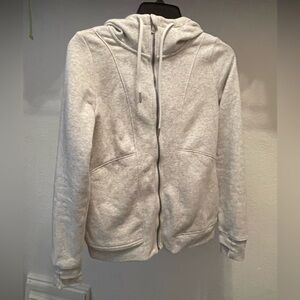 All in Motion Light Gray Women’s XS Fleece Sweatshirt Zip-Up Jacket